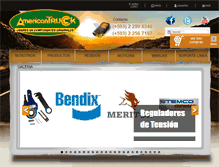 Tablet Screenshot of americantruckecuador.com
